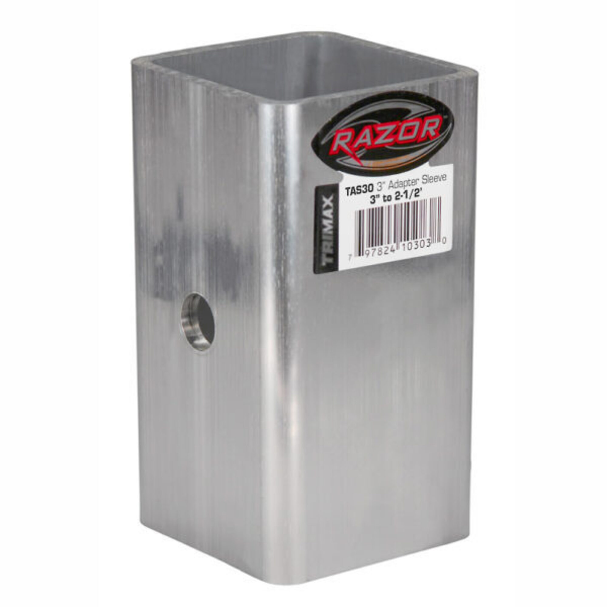 TRIMAX™ HITCH ADAPTER SLEEVE CONVERTS ALL 3" RECEIVERS TO 2-1/2" RECEIVERS